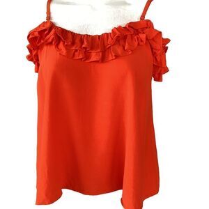 Top Shop size 10 orange camisole.  0697